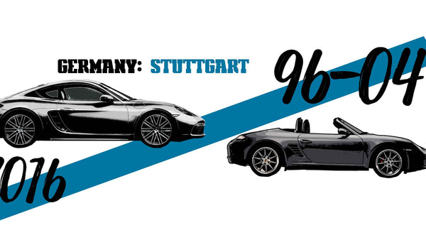 Boxster and Cayman-inspired T-shirts, hoodies, and accessories from Retro Outlaws