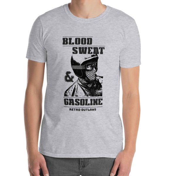 Blood Sweat and Gasoline Biker T-Shirt. Biker T-Shirt, Motorcycle T-Shirt, Biker Dad Shirt, Motorcycle Dad Shirt, Biker Slogan Shirt. Gasoline Shirt.