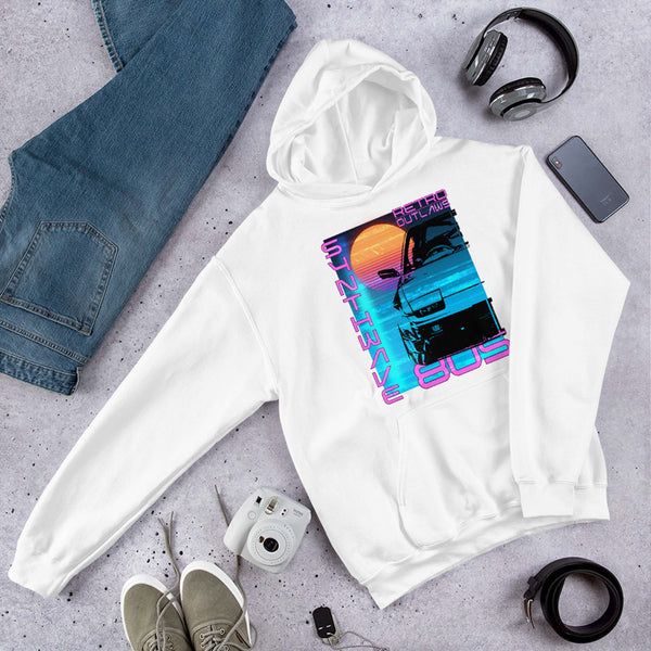 This 80's graphic Hoodie is a perfect gift for Synthwave, Vaporwave, Aesthetic, Retrowave, Darkwave, Futuresynth, Retrofuturism, Cyberpunk and Chillwave fans.