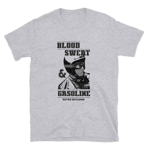 Blood Sweat and Gasoline Biker T-Shirt. Biker T-Shirt, Motorcycle T-Shirt, Biker Dad Shirt, Motorcycle Dad Shirt, Biker Slogan Shirt. Gasoline Shirt.
