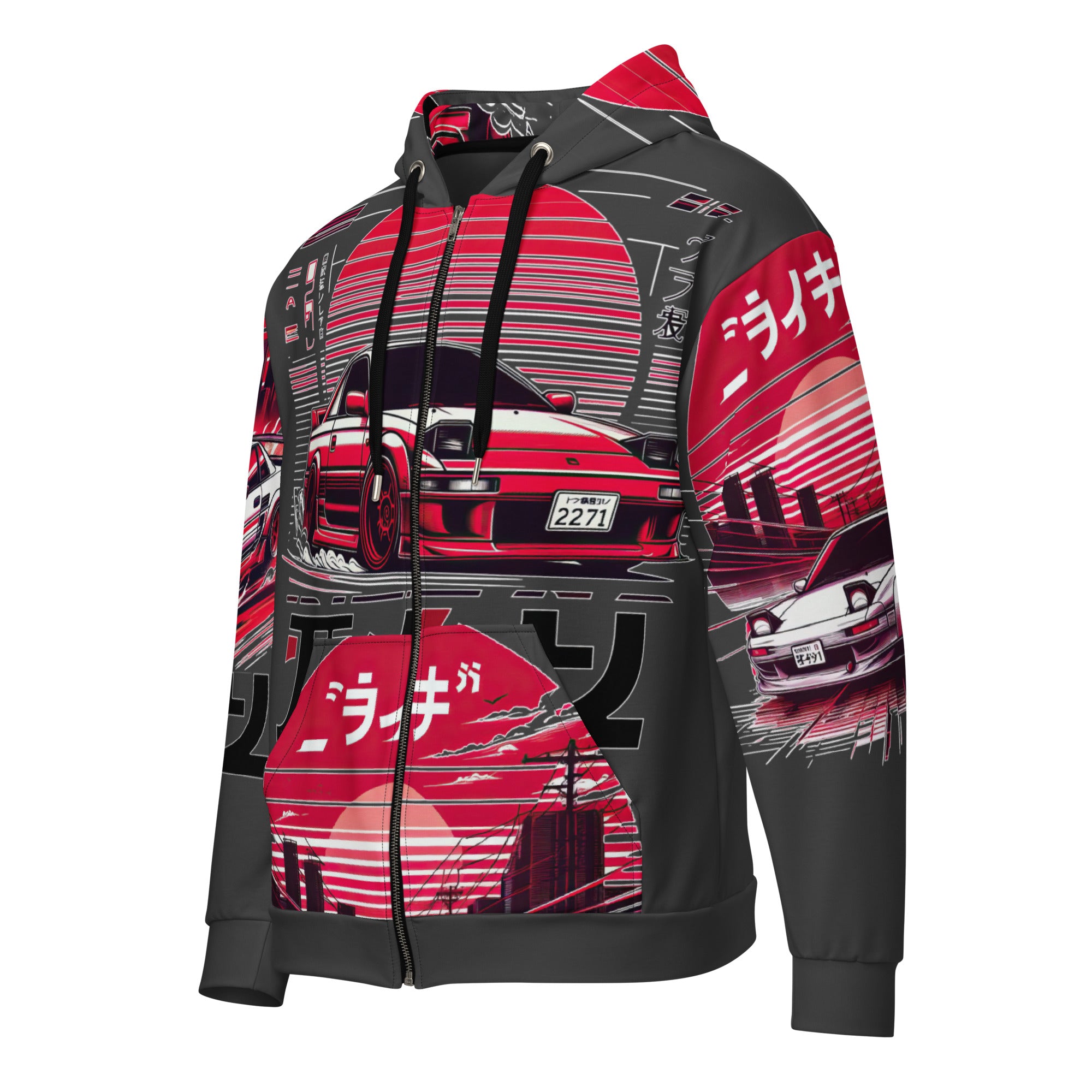 MR2 JDM Graphic Art All Over Print Zip Hoodie | Gift | – Retro Outlaws