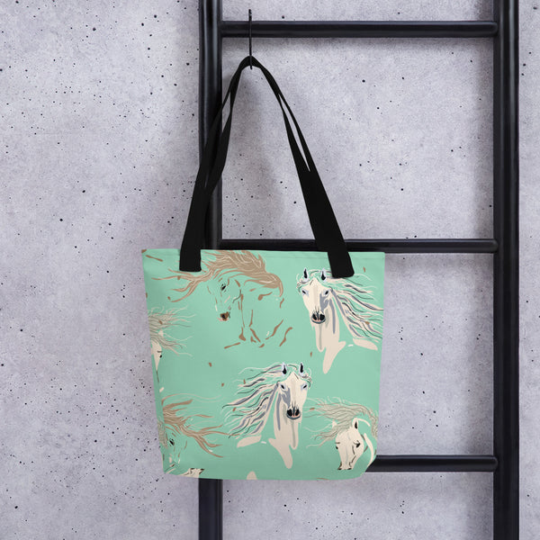 Horses All over Print Tote Bag