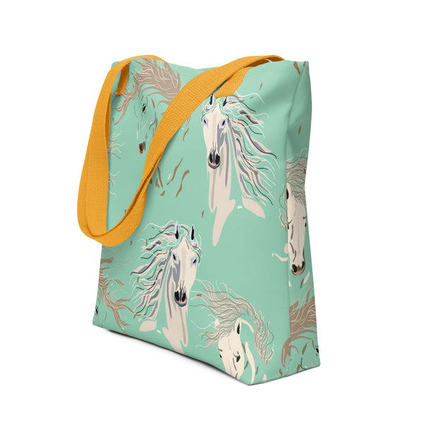 Horses All over Print Tote Bag