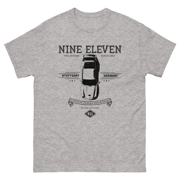 Nine Eleven GT3 911 Vintage Classic German Sports Car Mens T-Shirt