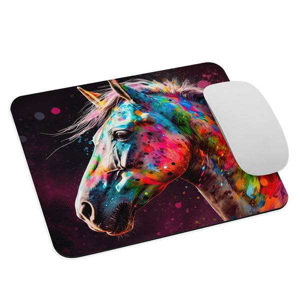 Horse Colour Explosion Mouse pad
