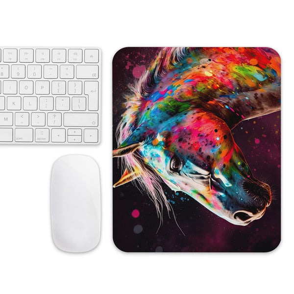 Horse Colour Explosion Mouse pad