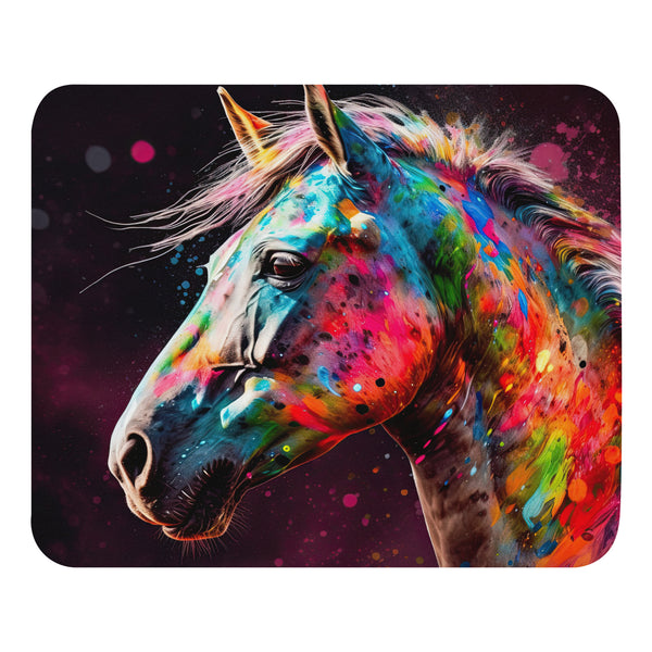 Horse Colour Explosion Mouse pad