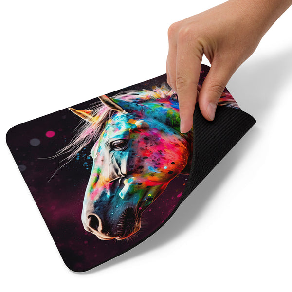 Horse Colour Explosion Mouse pad