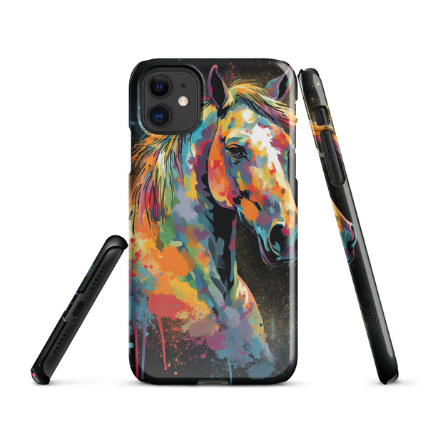 Horse Colour Print Snap case for iPhone®