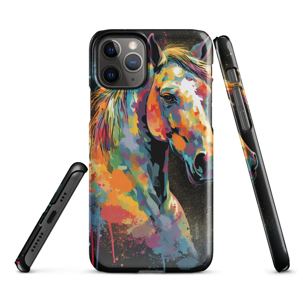 Horse Colour Print Snap case for iPhone®