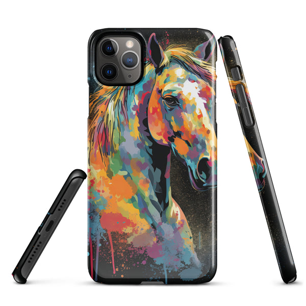 Horse Colour Print Snap case for iPhone®