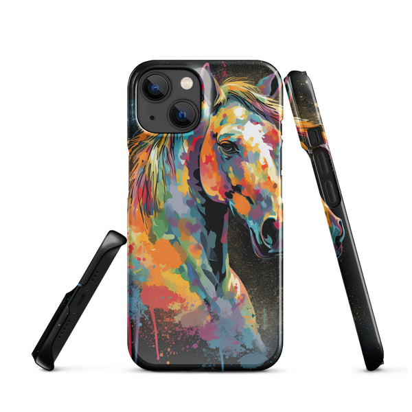 Horse Colour Print Snap case for iPhone®