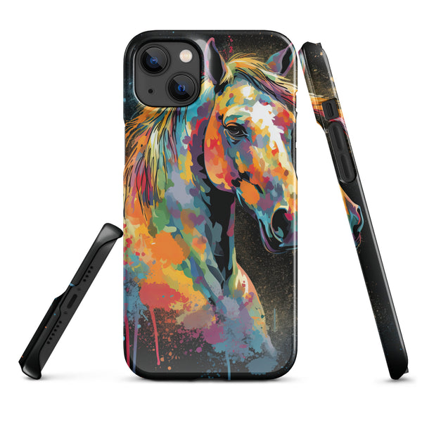 Horse Colour Print Snap case for iPhone®