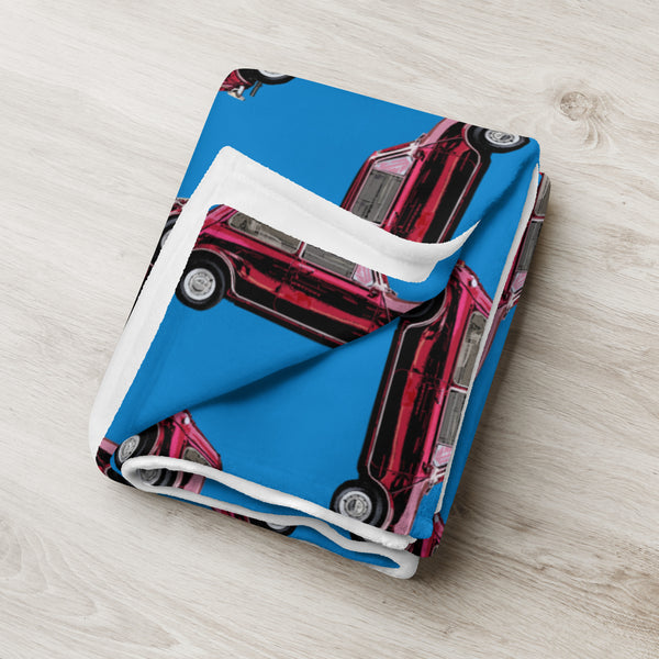 Classic Mini Car All over Print Throw Blanket