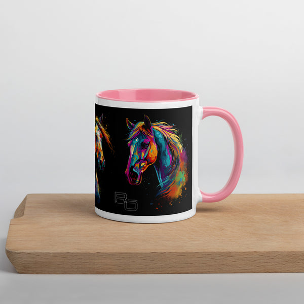 Horse Explosion of Colour Coffee Mug