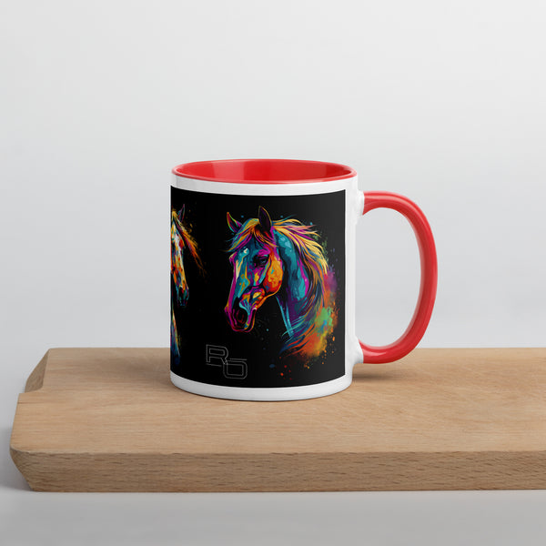 Horse Explosion of Colour Coffee Mug