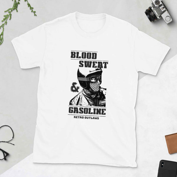 Blood Sweat and Gasoline Biker T-Shirt. Biker T-Shirt, Motorcycle T-Shirt, Biker Dad Shirt, Motorcycle Dad Shirt, Biker Slogan Shirt. Gasoline Shirt. 