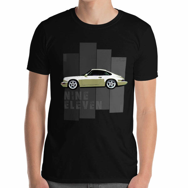 Porsche Classic T-Shirt This is our classic Porsche Classic tribute shirt. The premium side shot of the classic 911 (model 964) really makes this shirt pop. The unique design has a timeless look making it the ideal Porsche accessory accompaniment and must-have fashion basic for every closet. Ideal Porsche Gift. for him, porsche 911, porsche 964 shirt, porsche graphic car shirt