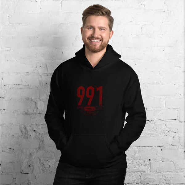 Outlaw Porsche 991 Hoodie Our Lightweight Porsche 991 Hoodie is complete with unique details for the classic Turbo S model. The distressed design gives this super soft hoodie a vintage and timeless look, making it the ideal Porsche accessory accompaniment and must-have fashion basic for every closet. Ideal Porsche Gift. Ideal Porsche gift for Birthday's, Christmas, Father's Day, Anniversaries and more. Porsche Club Gift, Porsche fan club gift, Porsche 991 Apparel, Porsche 991 Car Art.