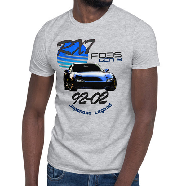 RX7 FD3S JDM T-Shirt Blue