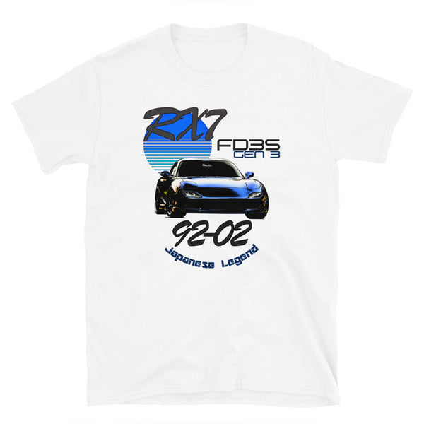 RX7 FD3S JDM T-Shirt Blue