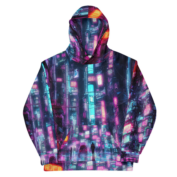 Hacker Stuff Cyber Security Professional Game Master DDOS Neon All Over Print Hoodie