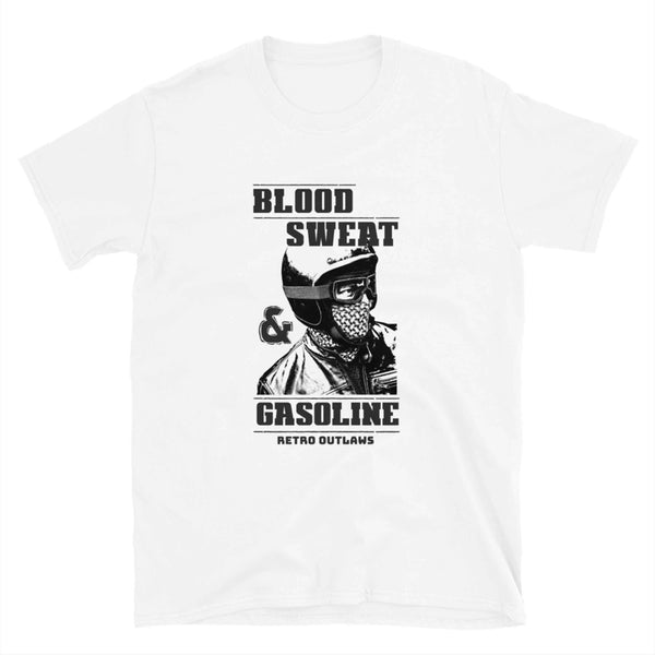 Blood Sweat and Gasoline Biker T-Shirt This is our classic petroleum-fueled Blood Sweat and Gasoline Biker T-Shirt with our Outlaw Biker style. The old-school design give this vintage motorcycle shirt a timeless look making it the ideal Biker accessory accompaniment and must-have fashion baBlood Sweat and Gasoline Biker T-Shirt. Biker T-Shirt, Motorcycle T-Shirt, Biker Dad Shirt, Motorcycle Dad Shirt, Biker Slogan Shirt. Gasoline Shirt. sic for every closet.  Ideal Biker Gift.