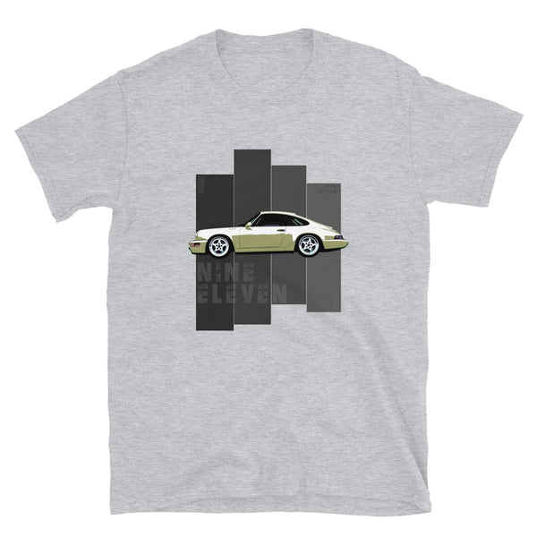 Porsche Classic T-Shirt This is our classic Porsche Classic tribute shirt. The premium side shot of the classic 911 (model 964) really makes this shirt pop. The unique design has a timeless look making it the ideal Porsche accessory accompaniment and must-have fashion basic for every closet. Ideal Porsche Gift. for him, porsche 911, porsche 964 shirt, porsche graphic car shirt