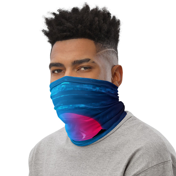 Synthwave Snood Neck Gaiter Face Mask