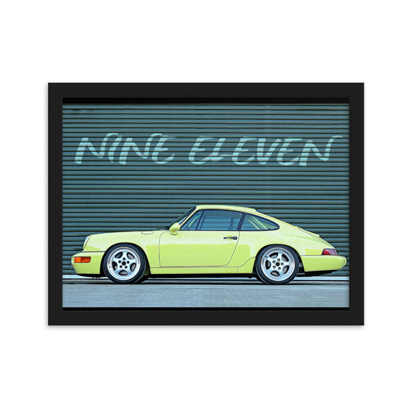 Porsche 911 Framed Matte Paper Poster