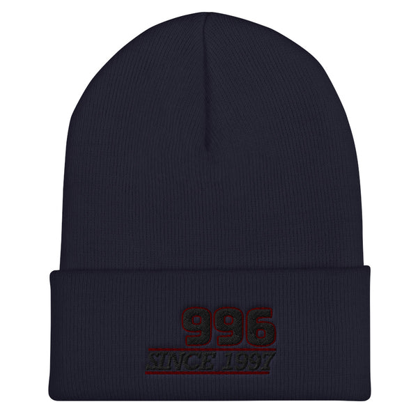 Premium Porsche 996 Cuffed Beanie This Premium Porsche 996 Beanie is snug and form-fitting. It's not only a great head-warming piece but a staple accessory in anyone's wardrobe. Knitted Porsche Beanie, 996 Embroidered Beanie Hat, Porsche 996 Gift, Porsche Valentine's Gift, Porsche 996 Birthday Gift, Porsche Novelty Gift.