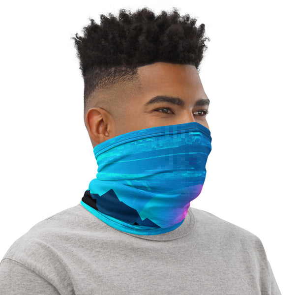 Synthwave Snood Neck Gaiter Face Mask