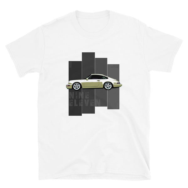 Porsche Classic T-Shirt This is our classic Porsche Classic tribute shirt. The premium side shot of the classic 911 (model 964) really makes this shirt pop. The unique design has a timeless look making it the ideal Porsche accessory accompaniment and must-have fashion basic for every closet. Ideal Porsche Gift. for him, porsche 911, porsche 964 shirt, porsche graphic car shirt