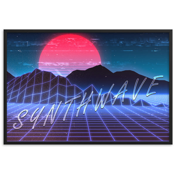 Synthwave Framed Poster