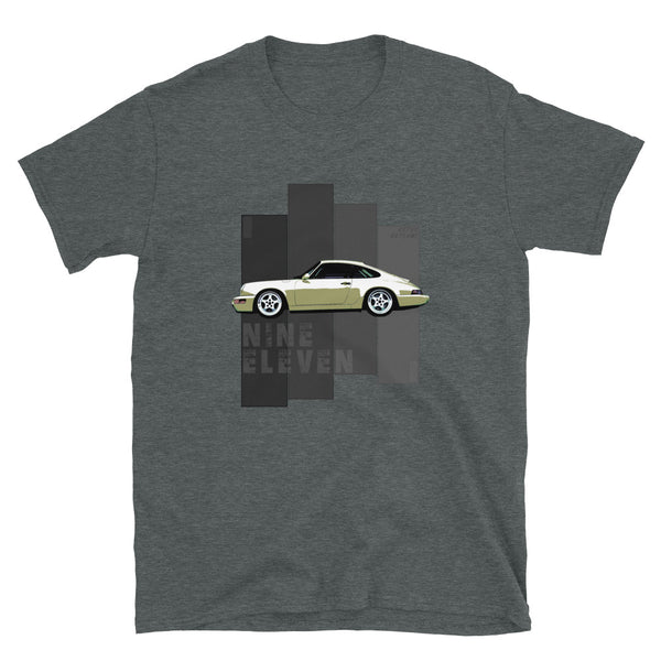 Porsche Classic T-Shirt This is our classic Porsche Classic tribute shirt. The premium side shot of the classic 911 (model 964) really makes this shirt pop. The unique design has a timeless look making it the ideal Porsche accessory accompaniment and must-have fashion basic for every closet. Ideal Porsche Gift. for him, porsche 911, porsche 964 shirt, porsche graphic car shirt
