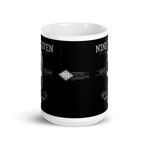 This is our Black Premium Porsche Outlaw Mug, an essential necessity for that morning coffee. Complete with top-down 993 RSR image and Porsche details, this classy, glossy, finely printed design is a must have for the Porsche aficionado. 