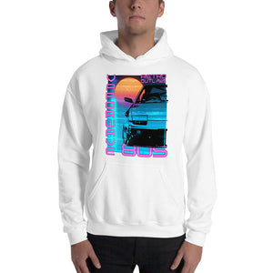 Vaporwave Synthwave 80's Hoodie Sweatshirt Our Vaporwave 80s inspired Synthwave Design Hoodie. Vaporwave Hoodie, Synthwave hoodie, synthwave apparel, vaporwavw apparel, Aesthetic apparel, 80s inspired hoodie.