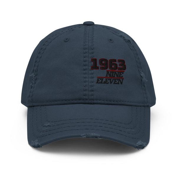 Nine Eleven 1963 Classic Sports Car Distressed Dad Hat. Embroidered Porsche Hat, Embroidered Porsche Baseball Cap, Porsche Gift, Porsche 911 gift, Porsche accessories, Porsche 911 Apparel.