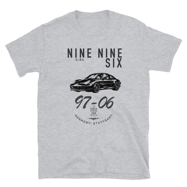 Classic style Porsche 996 T-Shirt complete with unique information for the classic Porsche fan. Porsche 996 Turbo, 996 T-Shirt, Porsche 996 GT3, 996 Shirt for Men, Porsche 996 Mens Shirt.