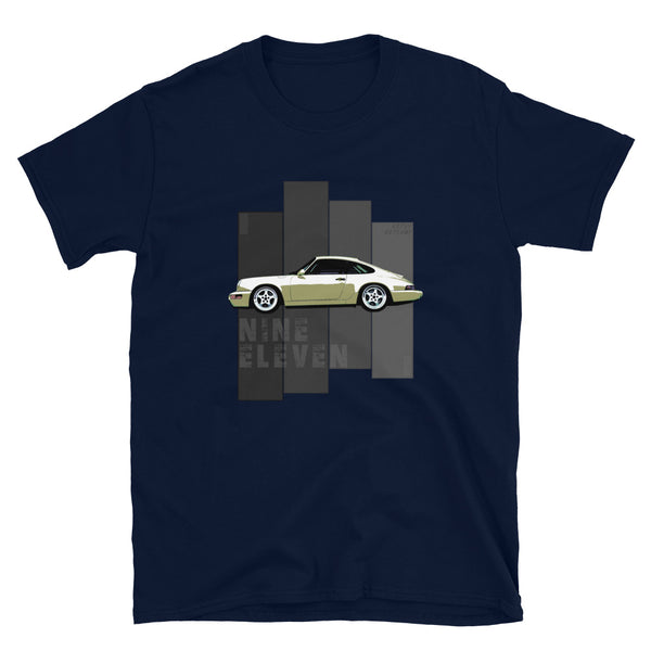 Porsche Classic T-Shirt This is our classic Porsche Classic tribute shirt. The premium side shot of the classic 911 (model 964) really makes this shirt pop. The unique design has a timeless look making it the ideal Porsche accessory accompaniment and must-have fashion basic for every closet. Ideal Porsche Gift. for him, porsche 911, porsche 964 shirt, porsche graphic car shirt