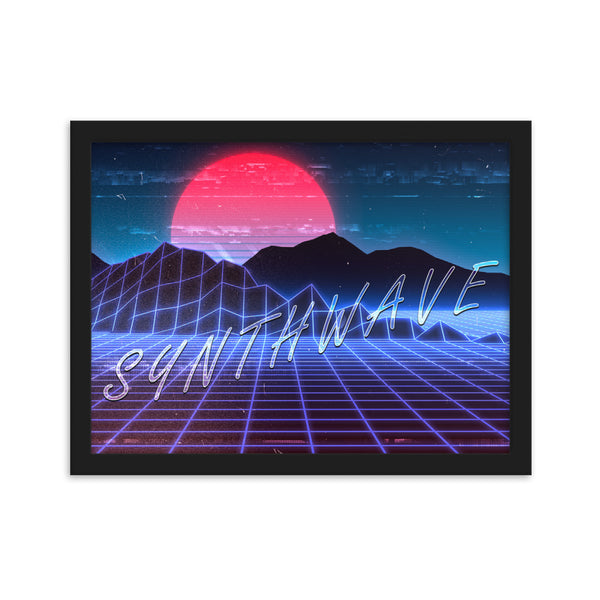 Synthwave Framed Poster