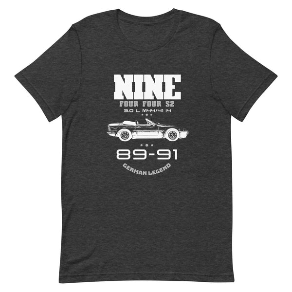 Porsche 944 S2 Retro T-Shirt Our design includes a 944 S2 to the front of the shirt with the following stats: 1989-1991 (The year build dates of the Porsche 944 S2) Engine size 3.0L and model number Perfect gifts for Porsche Fans, 994 S2 Gifts! Porsche S2 Clothing, s2 Review, Engine Size, Gift for Him, Mens