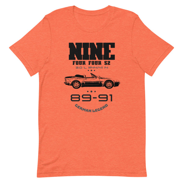 944 S2 Porsche T-Shirt Our design includes a 944 S2 to the front of the shirt with large car image and the following stats: 1989-1991 (The year build dates of the Porsche 944 S2) Engine size 3.0L and model number. 944s2 t shirt, 944s2 shirt, Porsche 944S2 T-Shirt, Mens Porsche Appareal, Porsche 944s2 Gift.