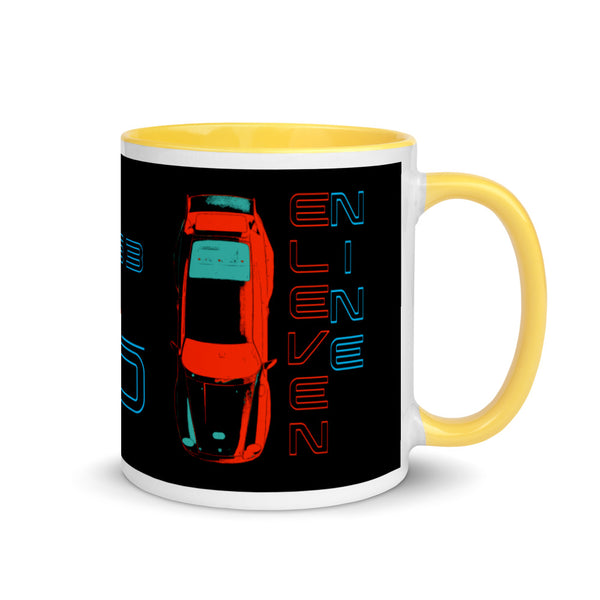 Porsche Sport Vintage 911 Coffee Cup. This is our classic Vintage Porsche Outlaw tribute Mug. The top-down premium image of the legendary 993 RSR really makes this mug pop. Porsche Coffee Cup, Porsche Coffee Mug, Porsche Gift, Mens Porsche, Porsche Birthday, Ideal Porsche Gift.